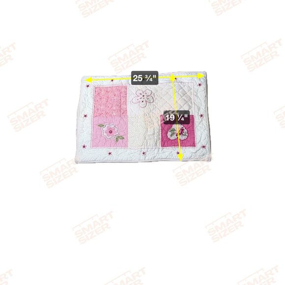 Pottery Barn Kids Pink Quilted Sham Pillowcase With Floral Embroidery - Picture 7 of 7